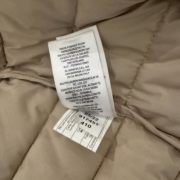 Lauren Ralph Lauren Puffer Jacket Beige - Picture 9 of 9